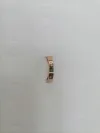 Titanium steel rose gold E-shaped diamond ring Specification image